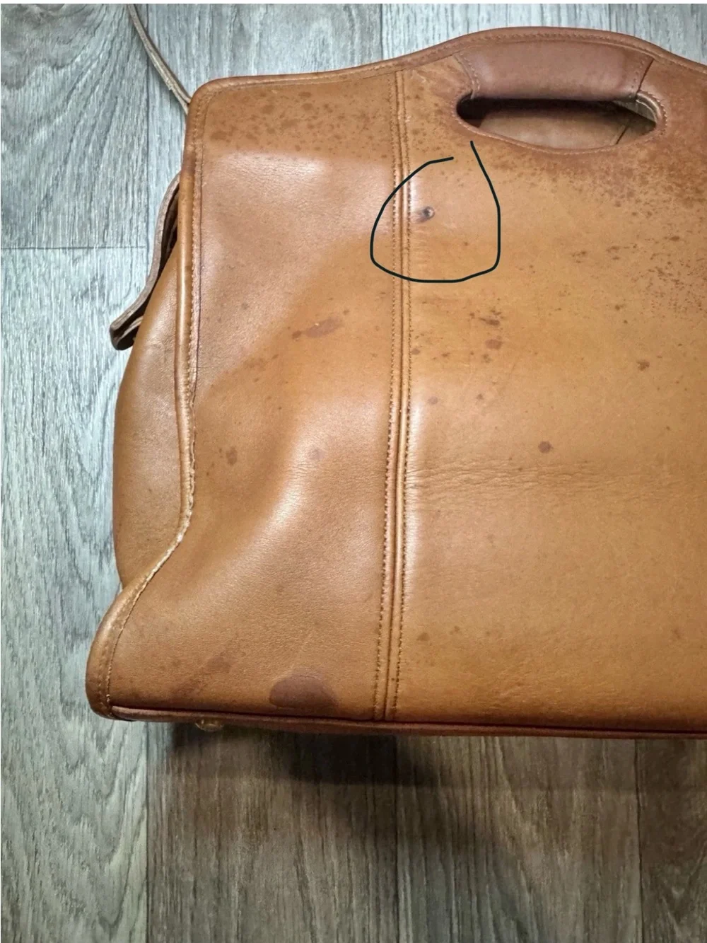 COACH 9995 Vintage Brown Leather Bag With Crossbody Strap